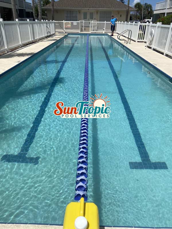 Local lap pool at a Pinellas condo complex. Captured during routine pool maintenance.