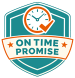 Being on time isnt just a nicety, its a policy. We get there on time, every time.